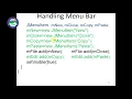 AWT Menu Item Bar