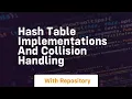 hash table implementations and collision handling