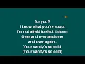 Vanity Highly Suspect Karaoke Lyrics