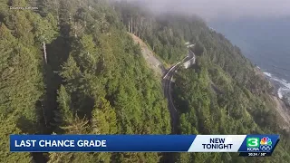 Part of Hwy 101 is sliding toward the Pacific Caltrans hopes a 2B tunnel will solve the problem