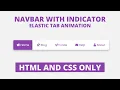 Animated Navigation Menu Bar Hover Effect in HTML and CSS