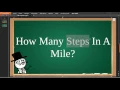 How Many Steps In A Mile