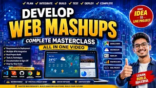 Develop Web Mashups Complete Masterclass REST API JSON JavaScript Maps API Real Project 2026