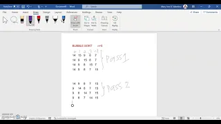 BUBBLE SORT ALGORITHM