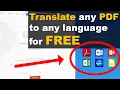 How to translate any document for free