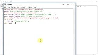 Python Payroll Program with Input Validation