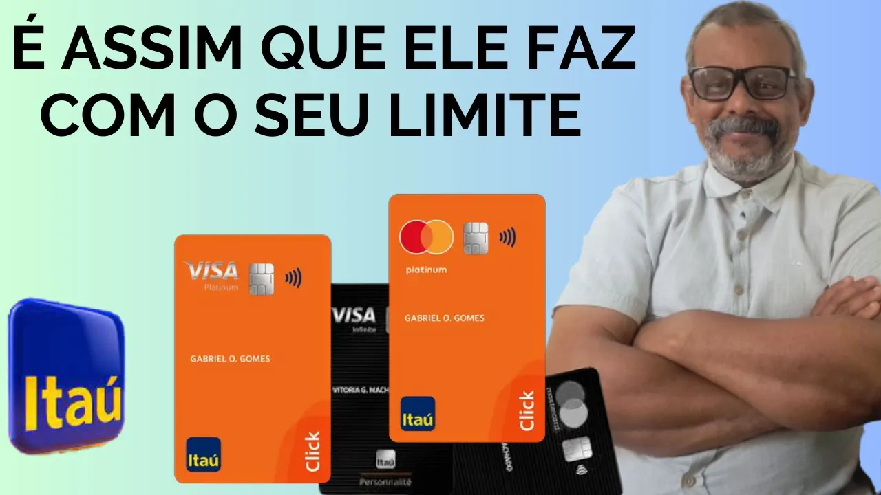 ????COMO O BANCO ITAÚ LHE DÁ O LIMITE DOS SEUS CARTÕES DE CRÉDITO E CHEQUE ESPECIAL por rei dos cartões