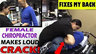 FEMALE CHIROPRACTOR MAKES LOUDEST CRACK EVER FIXING MY BACK - Dr Alan Mandell DC