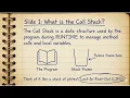 introdution to java Call stack explaination Lecture 3