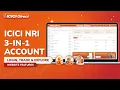 ICICI NRI 3-in-1 Account From Login to Order Placement on the Website
