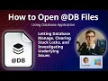 How to Open DB Files Database Lock