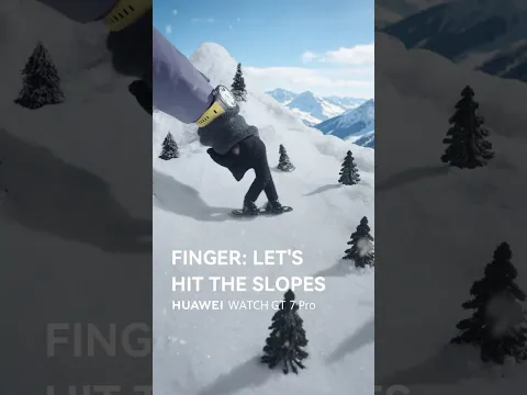 More slopes, more runs, more winter fun. 🎿 Keep it going with #HUAWEIWATCHGT7Pro! #ChasetheWild