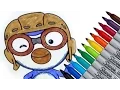 Pororo the Little Penguin Movies Coloring page 2016 New for Kids