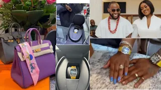 chiomas reaction as davido showers her with luxurious and expensive gifts for her 28th birthday