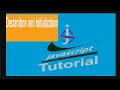javascript variable declaration and initialization