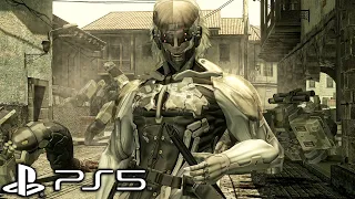 Raiden vs. Gekko and Vamp Fight Scene 4K ULTRA HD (Metal Gear Solid 4 Remastered)