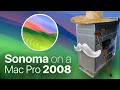 macOS 14 Sonoma on a 15 year old Mac classic Mac Pro 2008