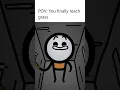 When you finally reach grass