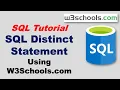 SQL SELECT DISTINCT Statement in Urdu and Hindi Using W3Schools