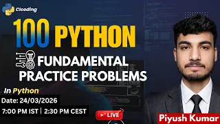 100 Python Fundamental Practice Problems