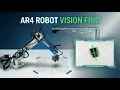 AR4 Robot Vision Guided Picking Python HMI pick and place - Open CV picking using a USB webcam