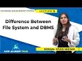Difference Between DBMS And File System Lecture 5 Database Management System