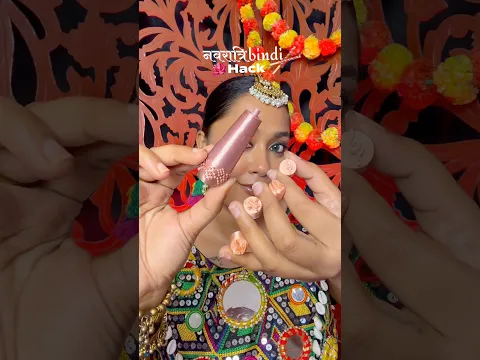 Best Navratri bindi hack 🤯#navratri #bindi #garbanight #garbanavratri #dandiyanight #bindihacks