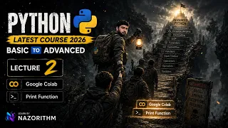 Python Lecture 2 Google Colab Print Function in Python Python 2026 Course Basic to Advanced