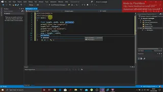 Perimeter and Area Of a Rectangle in C Programming Basic C Programs Tutorials Visual Studio 2019