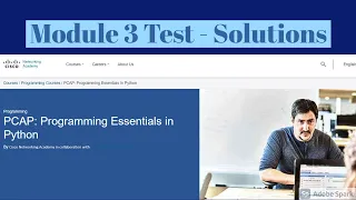 Module 5 Test Solutions Programming Essentials in Python Cisco Network Academy python quiz