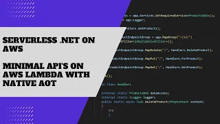 NET 7 Minimal API with native AOT on AWS Lambda