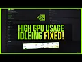 HOW TO FIX HIGH GPU USAGE DURING IDLEING NVIDIA CONTAINER - NVIDIA GeFroce Experience Tutorial