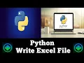 Python xlwt Module Write Excel File