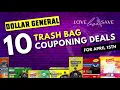 Dollar General Trash Bag Couponing Deals for April 15th