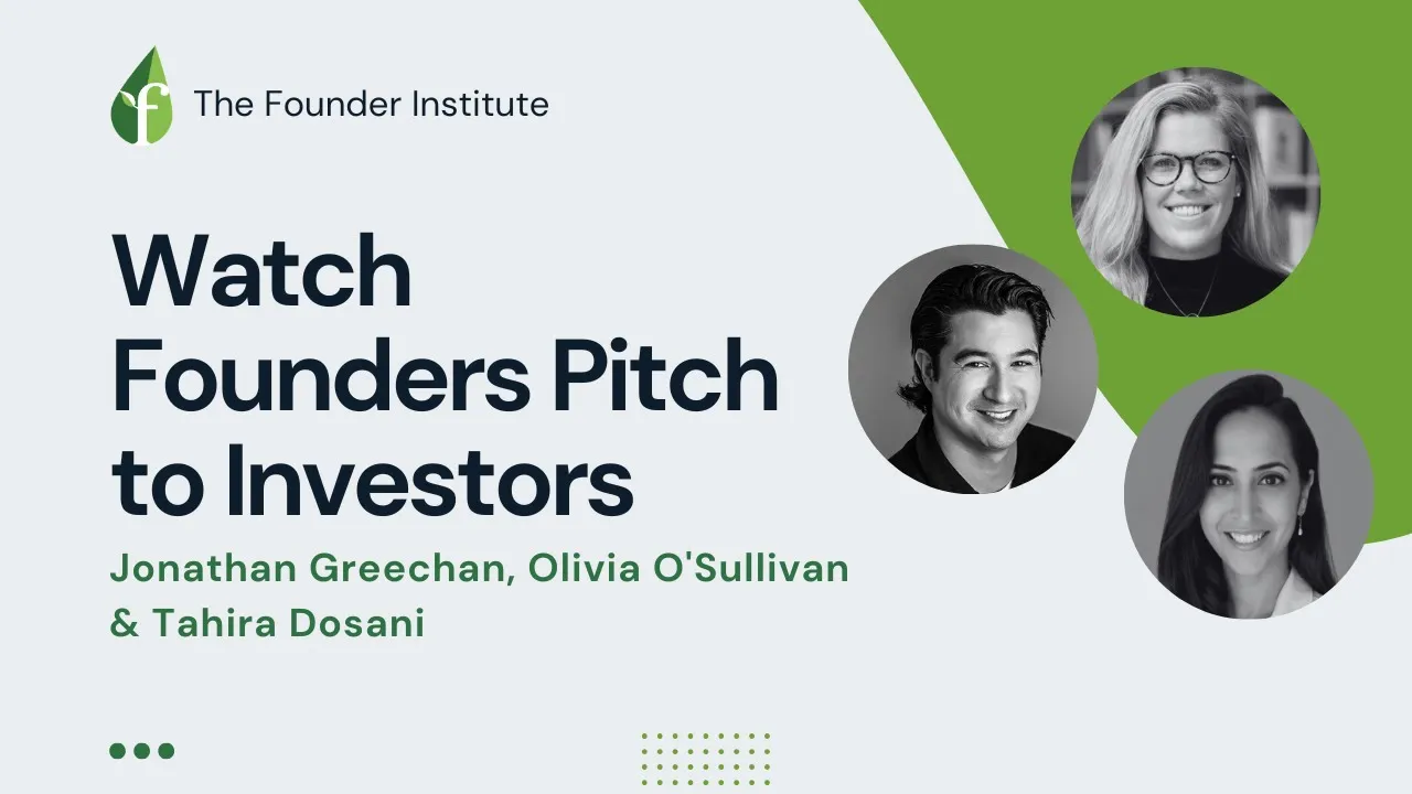 Watch Founders Pitch to Investors - Startup Ideation Bootcamp Pitch Showcase