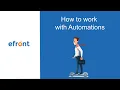 How to work with automations in eFront