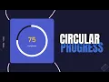 Animated Circular Progress Bar using HTML CSS SVG Dynamic SVG Progress Bar