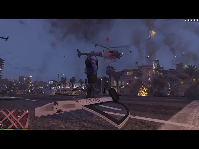 GTA V Thanos script mod - Meteor throw