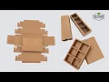 How to Fold Kraft Slide Drawer Style Boxes with Insert Divider