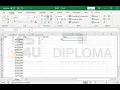 In the cell range B2 D21 insert the appropriate functions so that column B displays the day
