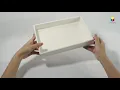 paper box with clear lid -