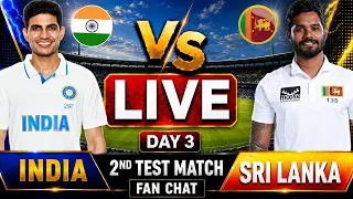 🔴 Live IND Vs SL 2nd Test Day 3 |Live Cricket Match Today| IND vs SL 2nd Test 2nd innings #livescore