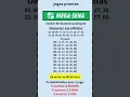 Lagu Mega sena: 10 Jogos com excluindo 40 números #shorts #megasena #loteria #shots