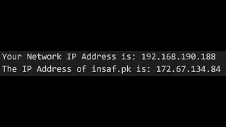 Python 19 Day 18 Find IP Address and host name Application commandline in Python