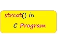 STRCAT IN C PROGRAM