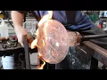 The Satisfying Art of Glassblowing Relaxing Narrated Process - Creating A One Of A Kind Bowl