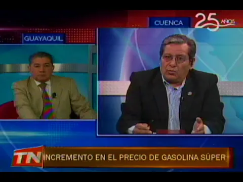 Incremento en el precio de Gasolina Súper
