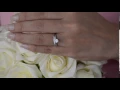 0 18 Ct Seven Stone Shared Prong Pinched Shank Curved Ring - TwoBirch TB-CR-0117-WG-D