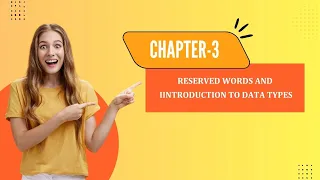 Core Java Chapter 3 Java Reserved Words Introduction to Data Types