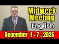 Midweek Meeting 2025 | December 1 - 7, 2025 | English | Midweek Meeting